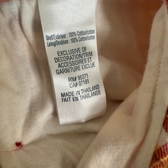 Absorba Red/Yellow Mon Petit Chickadee Dress Girls 18 Months - Picture 6 of 6